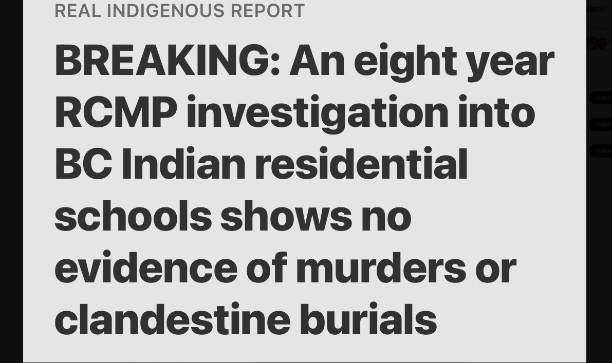 Indians rcmp report