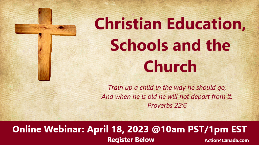 Webinar: Christian Education, Schools & the Church April 18 2023