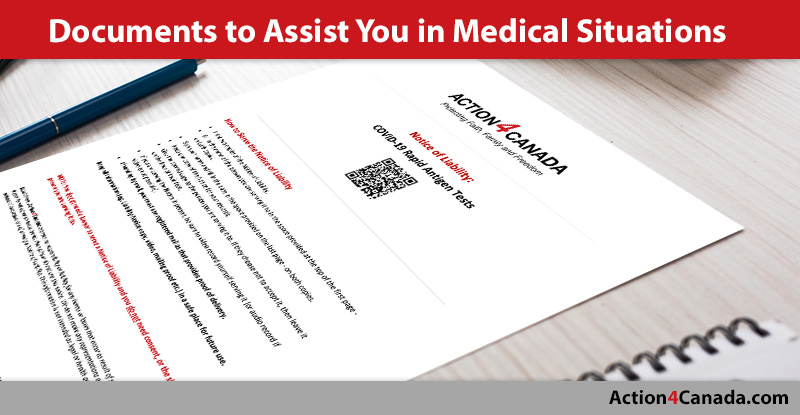 Action4Canada Documents to Assist in Medical Situations