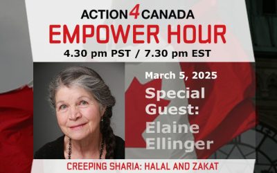 Empower Hour with Elaine Ellinger: Creeping Sharia – the Deception of Halal and Zakat, March 5 2025