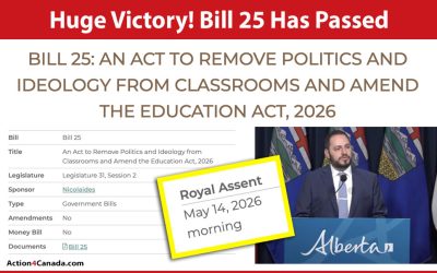 Alberta Huge Victory! Bill 25 Has Passed, May 2026