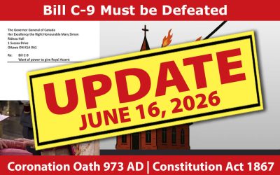 Urgent Update Bill C-9: Further Action Required. June 16 2026