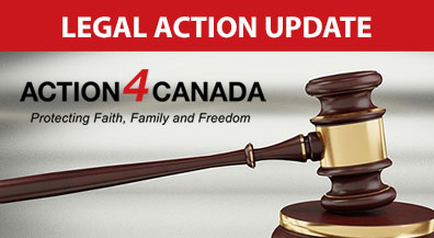 Good News, Action4Canada’s Case is Moving Forward!