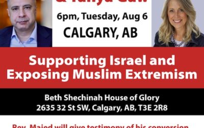 Speaking Tour: Majed El Shafie and Tanya Gaw Supporting Israel Exposing Islamic Extremism Calgary