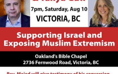 Speaking Tour: Majed El Shafie and Tanya Gaw Supporting Israel Exposing Islamic Extremism Victoria August 10 2024