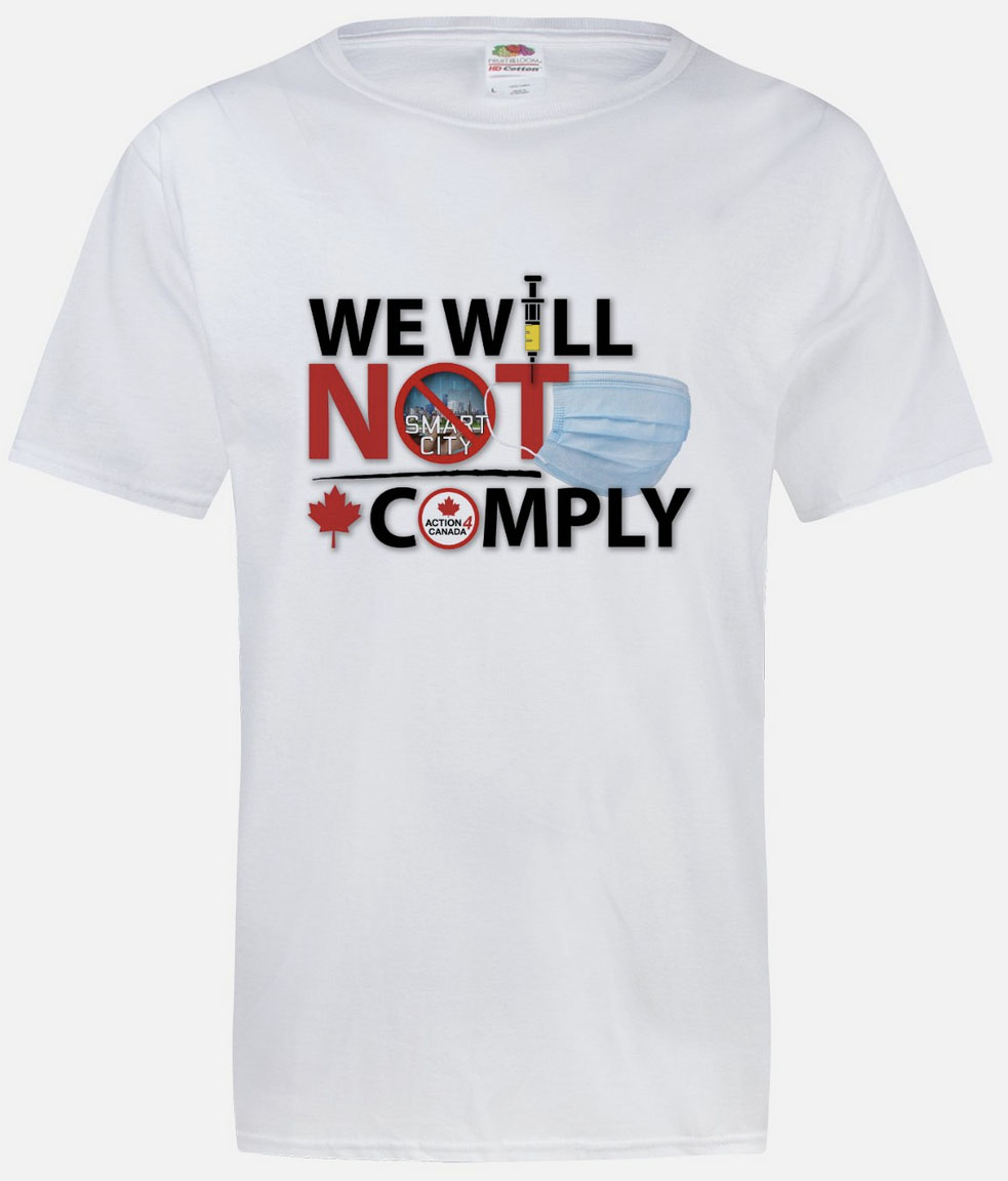 We Will Not Comply Mens T-shirt