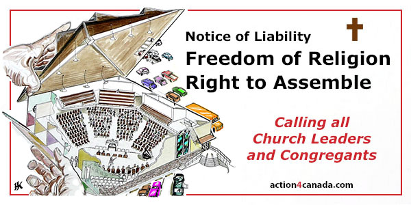 Liability Notice Freedom of Religion Right to Assemble