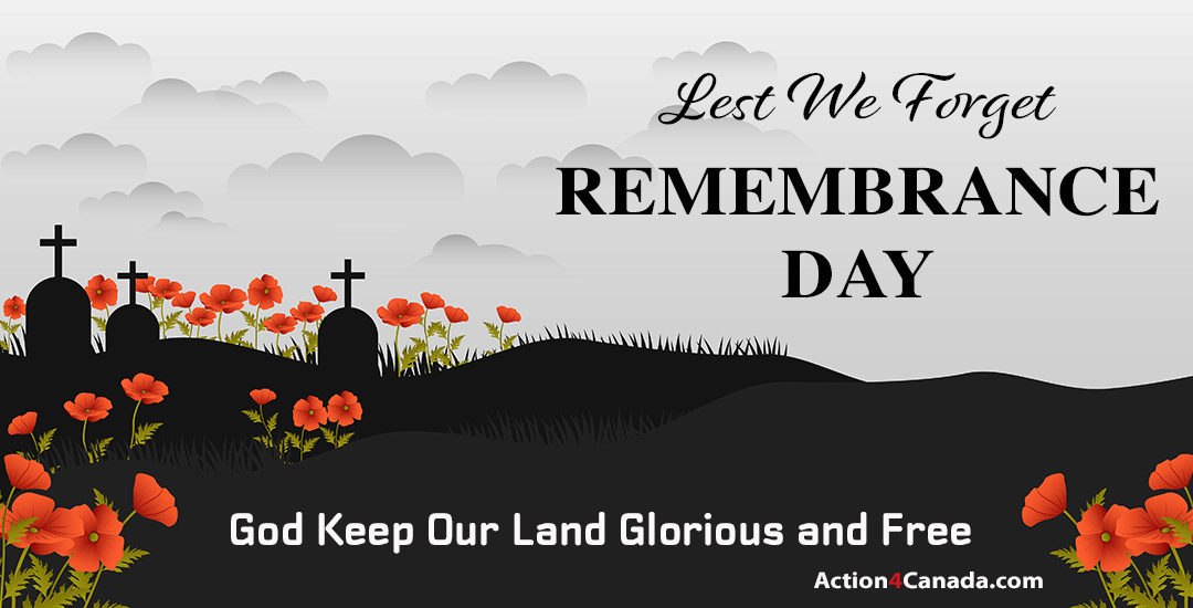 Remembrance Day Message: Lest We Forget. Action4Canada 2023
