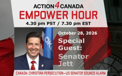 Empower Hour with Senator Shane Jett – Canada: Christian Persecution-US Senator Sounds Alarm, Oct 2026