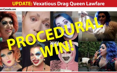 Procedural Win! RE: Vexatious Drag Queen Lawfare!